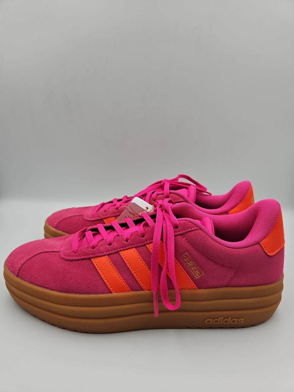 adidas Women's Pink & Orange Platform Sneaker